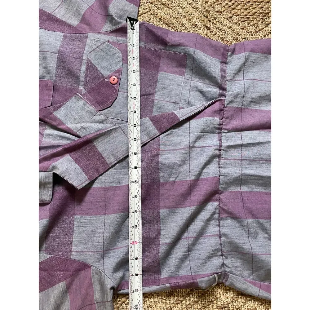 Vtg. Stash Plaid Short Sleeve Dress SZ 11/12
